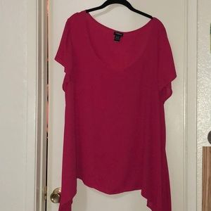 Bright pink short sleeve top!